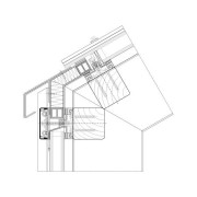 Dachanschluss Ausführung mit Stufenglas